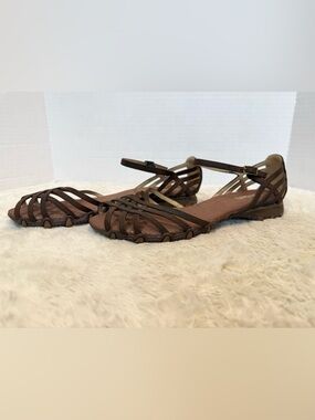Skechers Brown Strappy Flat Sandals
